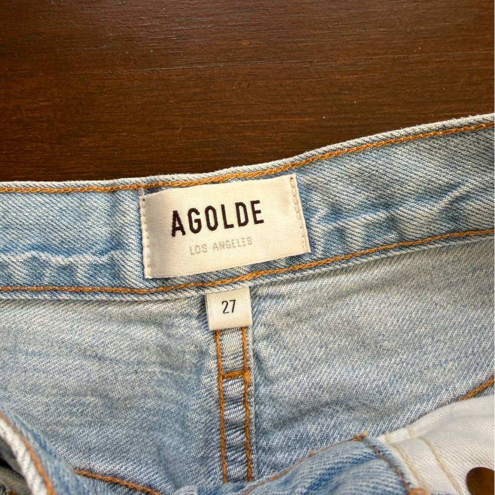 Agolde Riley High Rise Straight Crop Jeans - Picture 6 of 7